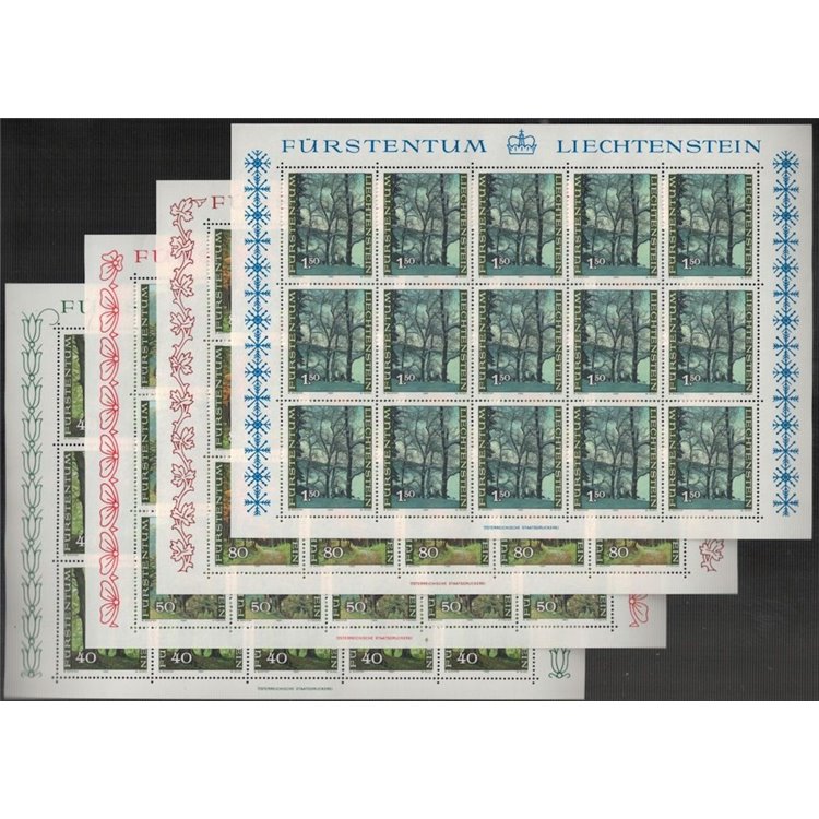 LIECHTENSTEIN 1980 Forest trees 4 m/s MNH**