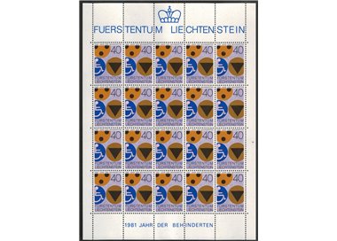 LIECHTENSTEIN 1981 Anno dell'handicappato MF MNH**