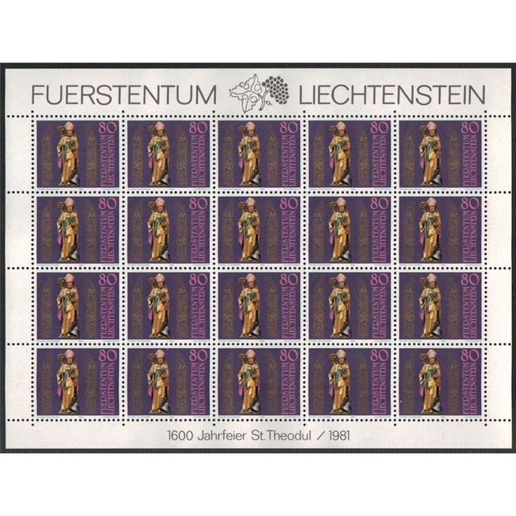 LIECHTENSTEIN 1981 San Teodulo MF MNH**