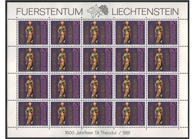 LIECHTENSTEIN 1981 San Teodulo MF MNH**