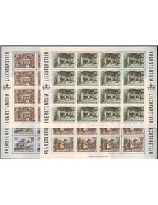 LIECHTENSTEIN 1981 Gutenberg Castle 4 m/s MNH**