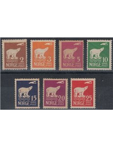 NORWAY 1925 Amundsen's expedition to the North Pole 7v MH*