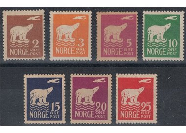 NORWAY 1925 Amundsen's expedition to the North Pole 7v MH*