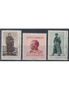 JUGOSLAVIA 1952 Compleanno del Maresciallo Tito 3v MH*
