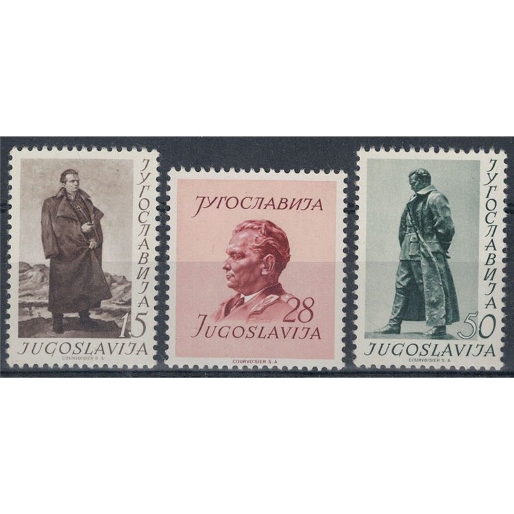 JUGOSLAVIA 1952 Compleanno del Maresciallo Tito 3v MH*