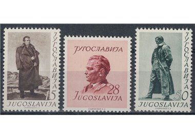 YUGOSLAVIA 1952 Marshal Tito's Birthday 3v MH*