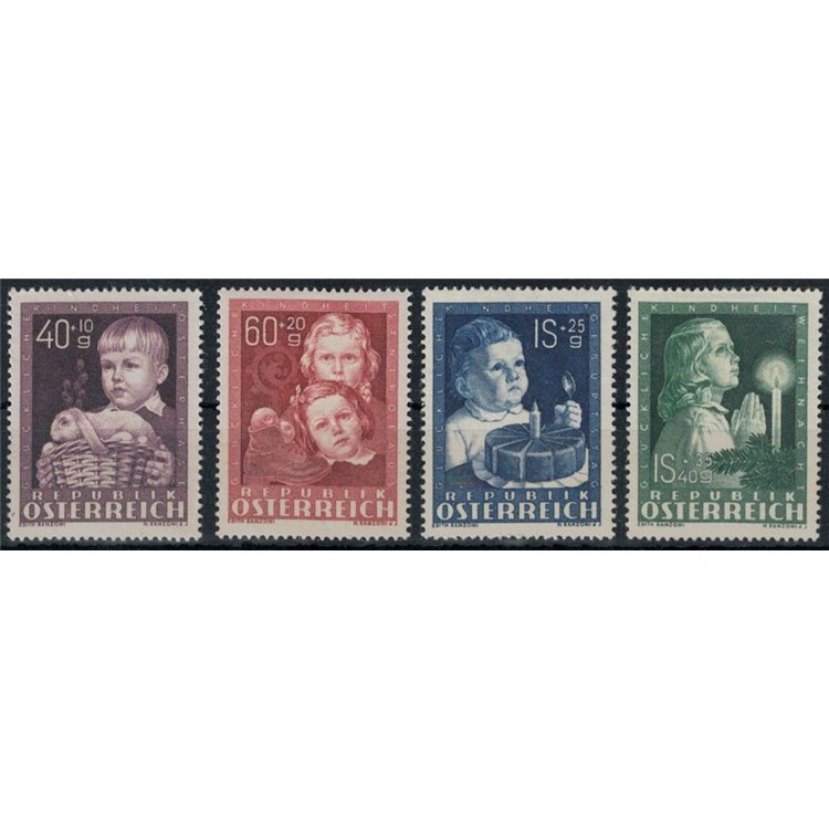 AUSTRIA 1949 Pro opere per l'infanzia 4v MNH**