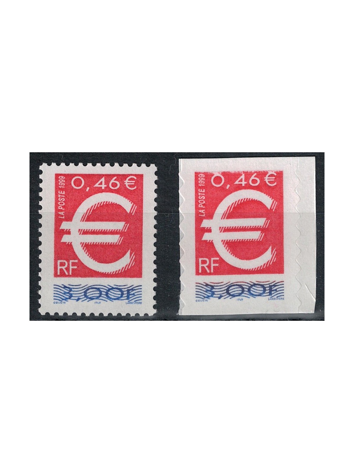 FRANCIA 1999 Il francobollo Euro 2v MNH**