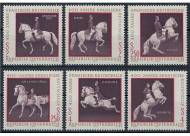 AUSTRIA 1972 Scuola di equitazione 6v MNH**