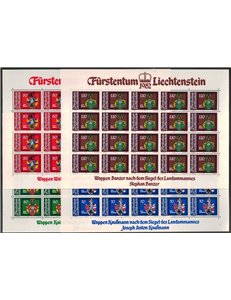 LIECHTENSTEIN 1982 Coat of arms of Landammann 4 m/s MNH**