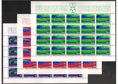LIECHTENSTEIN 1982 FIFA World Cup 3 m/s MNH**