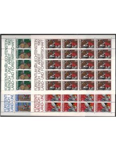 LIECHTENSTEIN 1982 L'uomo e il lavoro 4 MF MNH**