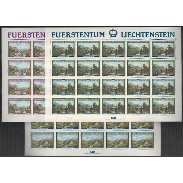LIECHTENSTEIN 1982 Moritz Menzinger 3 MF MNH**