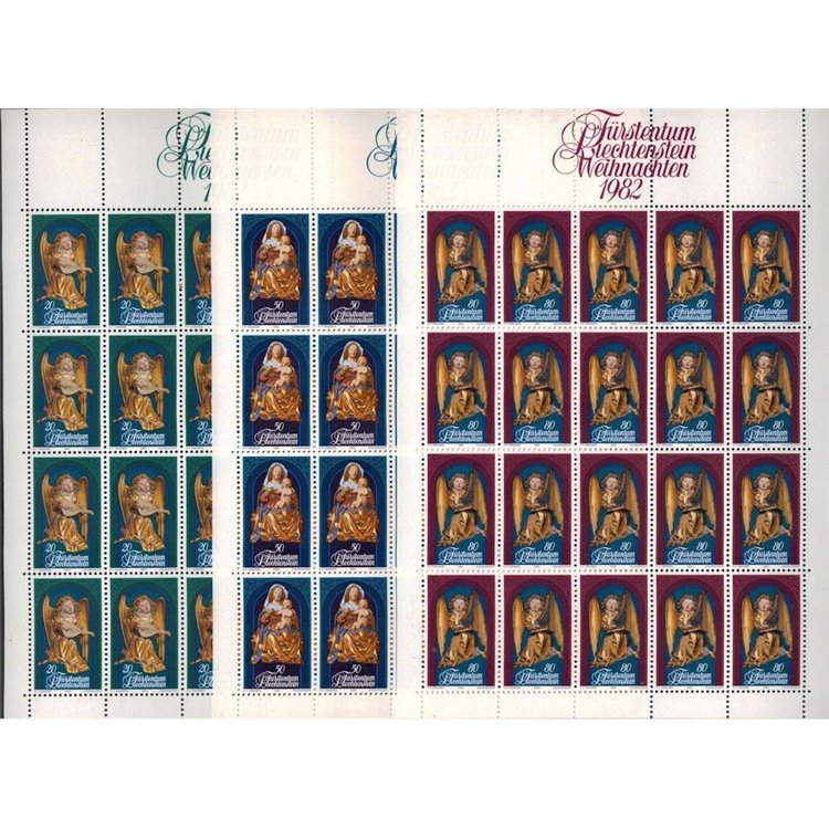 LIECHTENSTEIN 1982 Christmas 3 m/s MNH**