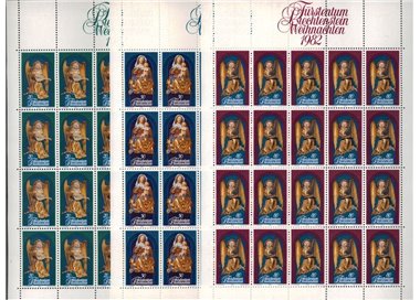 LIECHTENSTEIN 1982 Christmas 3 m/s MNH**