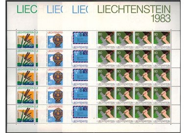 LIECHTENSTEIN 1983 International Campaigns 4 m/s MNH**