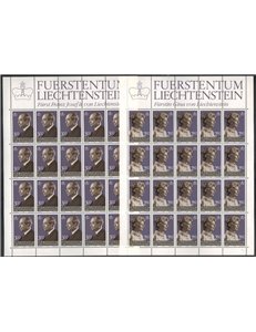 LIECHTENSTEIN 1983 Effigi dei Principi 2 MF MNH**