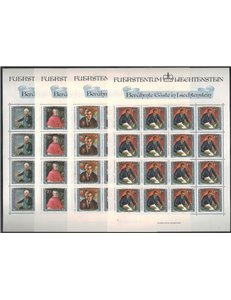 LIECHTENSTEIN 1984 Famosi visitatori 4 MF MNH**
