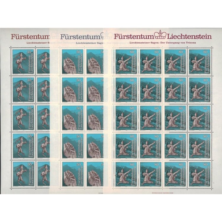 LIECHTENSTEIN 1984 Legends 3 m/s MNH**