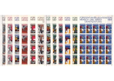 LIECHTENSTEIN 1984 Man and Work 12 m/s MNH**