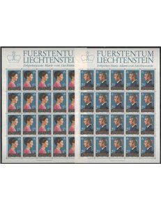 LIECHTENSTEIN 1984 Effigies of the Princes 2 m/s MNH**