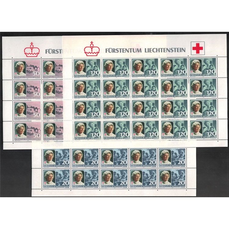 LIECHTENSTEIN 1985 Croce Rossa 3 MF MNH**