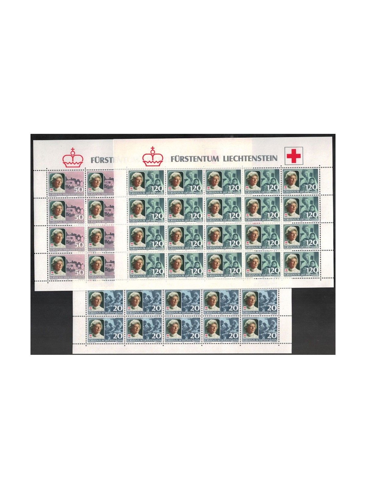 LIECHTENSTEIN 1985 Croce Rossa 3 MF MNH**