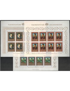 LIECHTENSTEIN 1985 Dipinti del Principe 3 MF MNH**