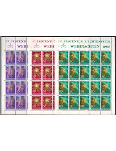 LIECHTENSTEIN 1985 Christmas 3 m/s MNH**