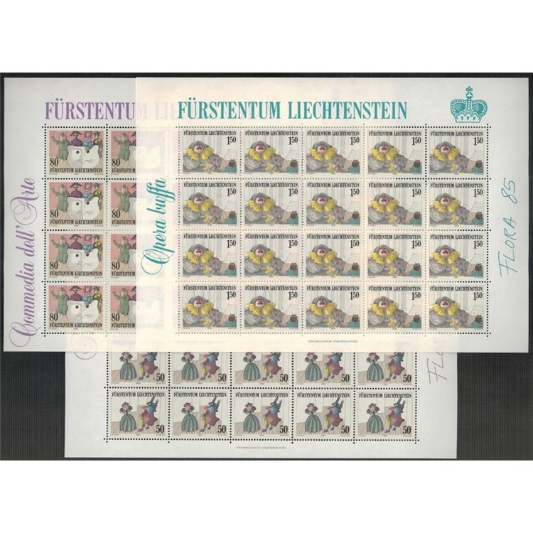 LIECHTENSTEIN 1985 Il Teatro 3 MF MNH**