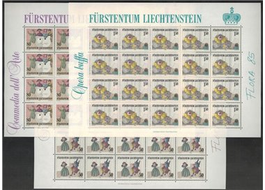 LIECHTENSTEIN 1985 Il Teatro 3 MF MNH**