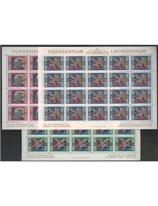 LIECHTENSTEIN 1985 Armi della guardia del Principe 3 MF MNH**