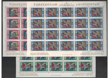 LIECHTENSTEIN 1985 Arms of the Prince's Guard 3 m/s MNH**