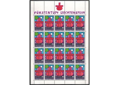LIECHTENSTEIN 1986 Lent Offering m/s MNH**