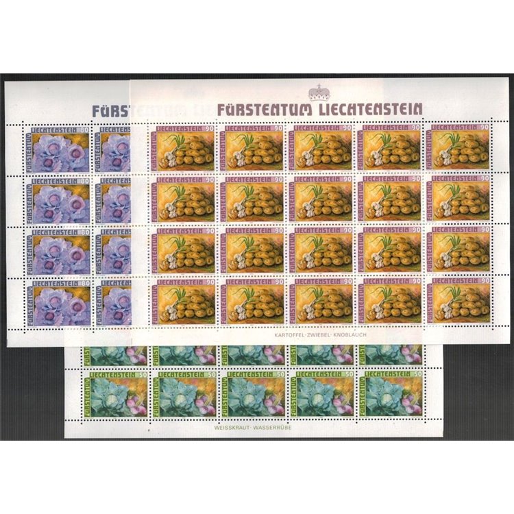 LIECHTENSTEIN 1986 The fruits of the fields 3 m/s MNH**