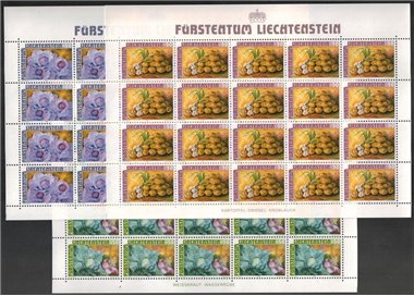 LIECHTENSTEIN 1986 I frutti dei campi 3 MF MNH**