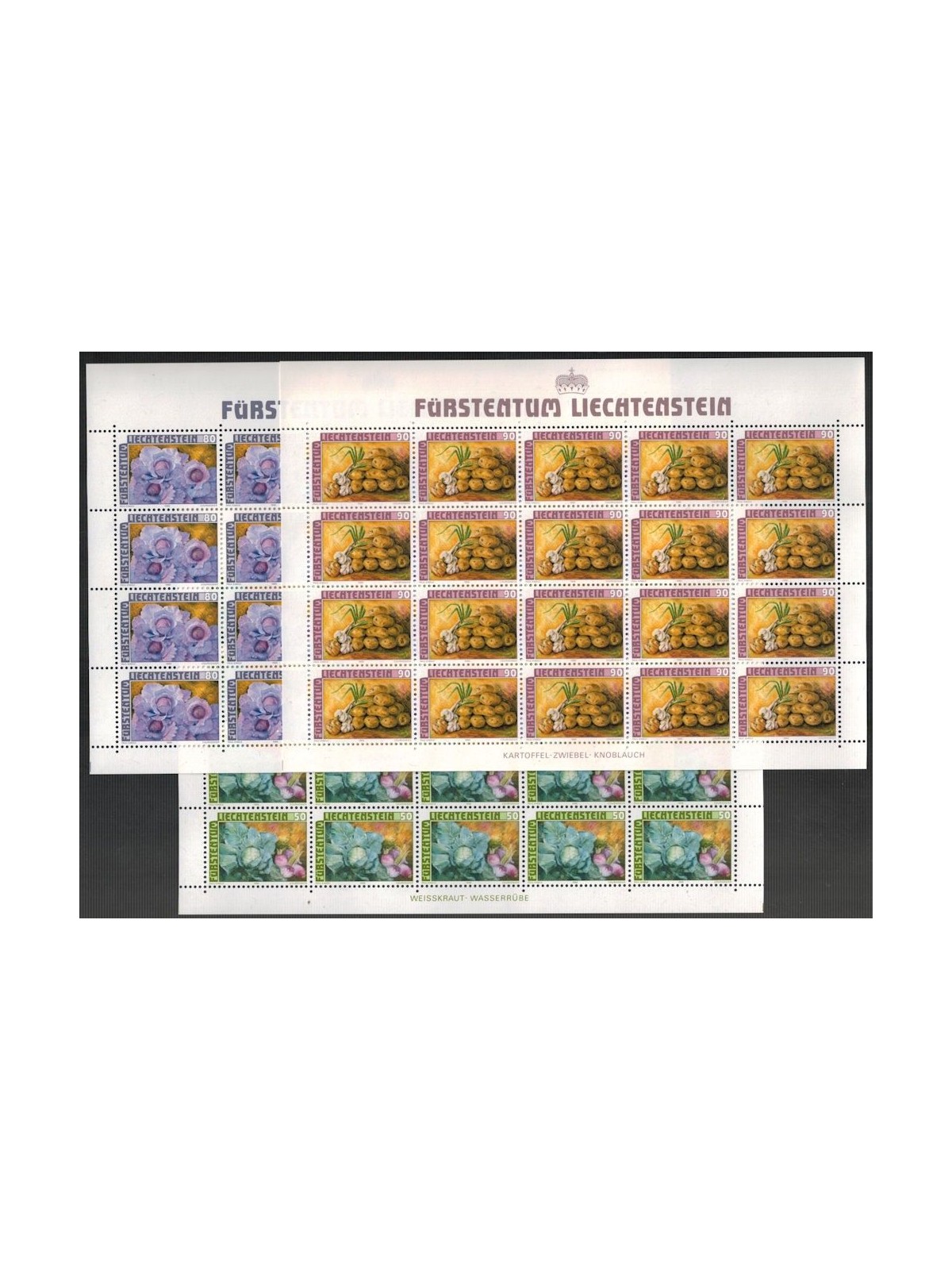 LIECHTENSTEIN 1986 The fruits of the fields 3 m/s MNH**