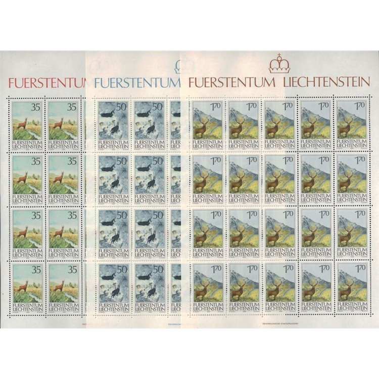 LIECHTENSTEIN 1986 The hunt 3 m/s MNH**