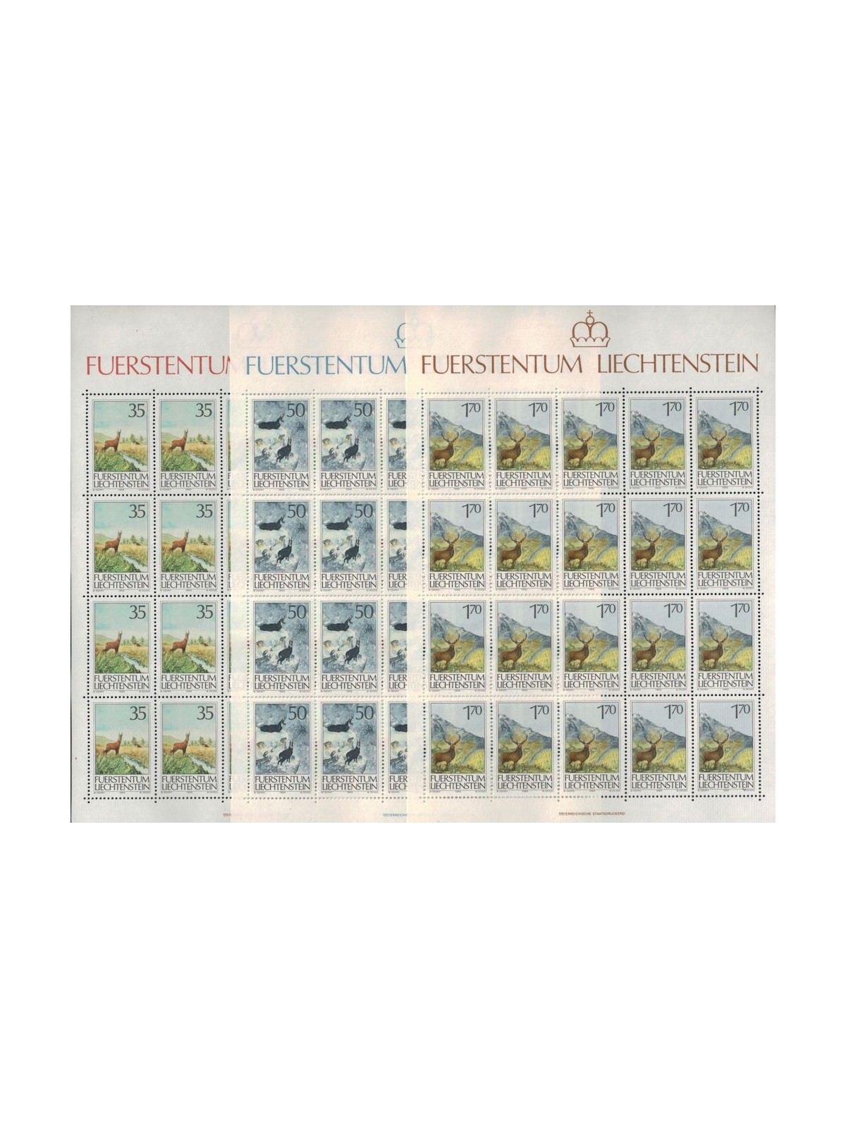 LIECHTENSTEIN 1986 The hunt 3 m/s MNH**
