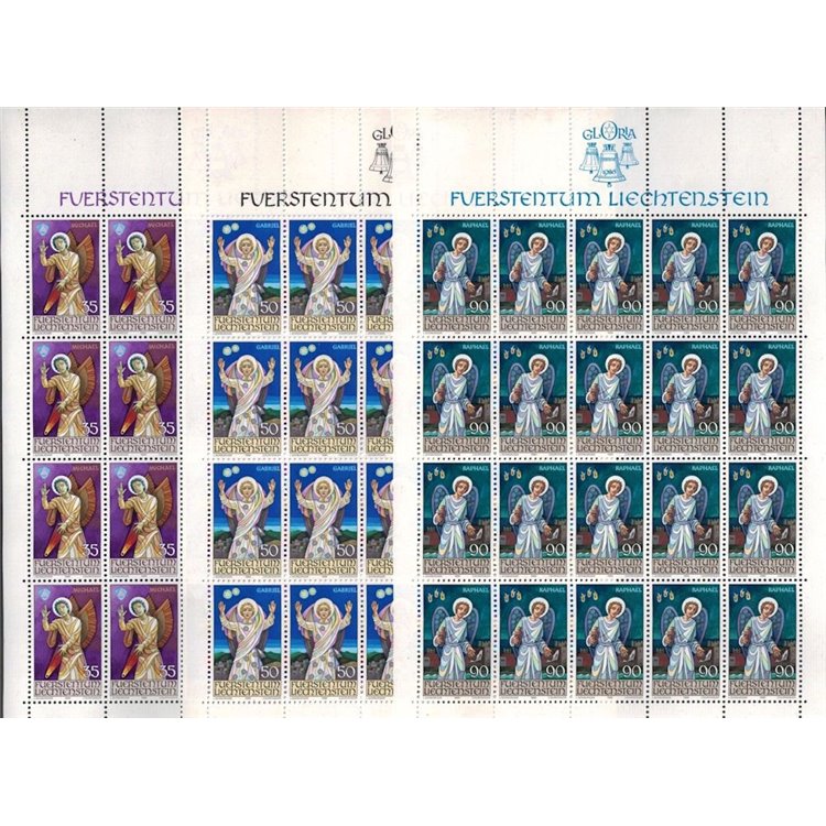 LIECHTENSTEIN 1986 Natale 3 MF MNH**