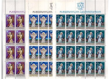 LIECHTENSTEIN 1986 Natale 3 MF MNH**