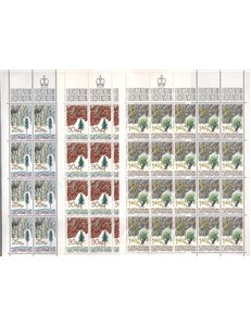 LIECHTENSTEIN 1986 Tree Barks 3 m/s MNH**
