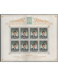 LIECHTENSTEIN 1987 Principe Alois MF MNH**