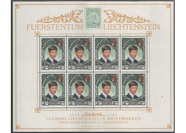 LIECHTENSTEIN 1987 Prince Alois m/s MNH**