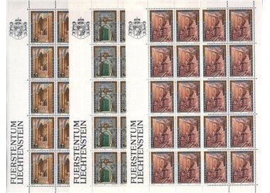 LIECHTENSTEIN 1987 Palazzo Municipale 3 MF MNH**