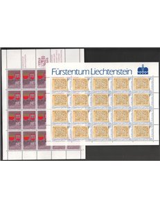 LIECHTENSTEIN 1987 Contea di Vaduz e Parlamento 2 MF MNH**