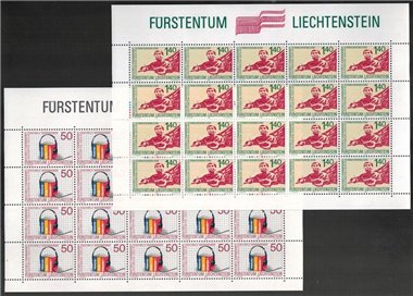 LIECHTENSTEIN 1988 Cultural Cooperation with Costa Rica 2 m/s MNH**