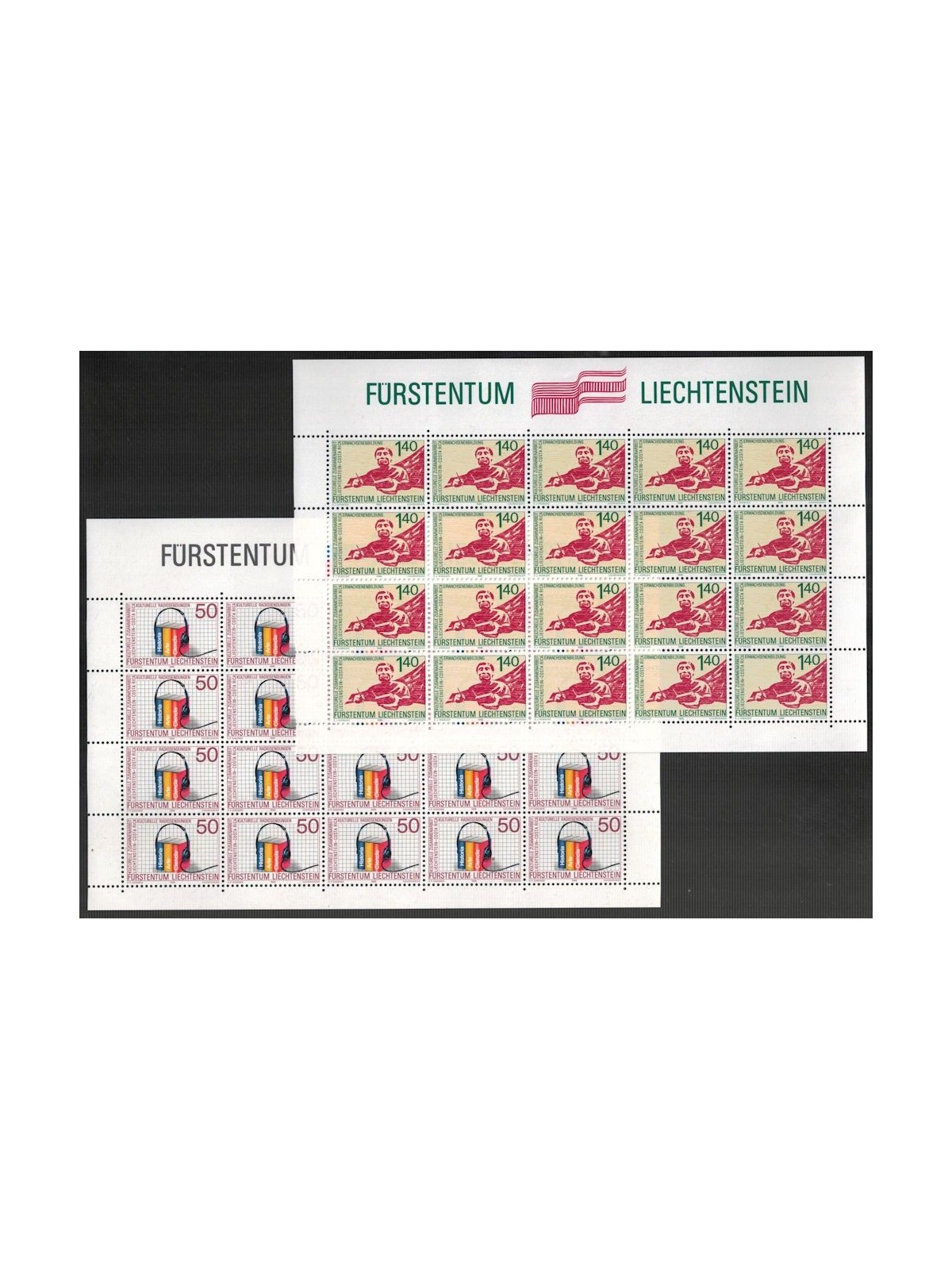 LIECHTENSTEIN 1988 Cultural Cooperation with Costa Rica 2 m/s MNH**