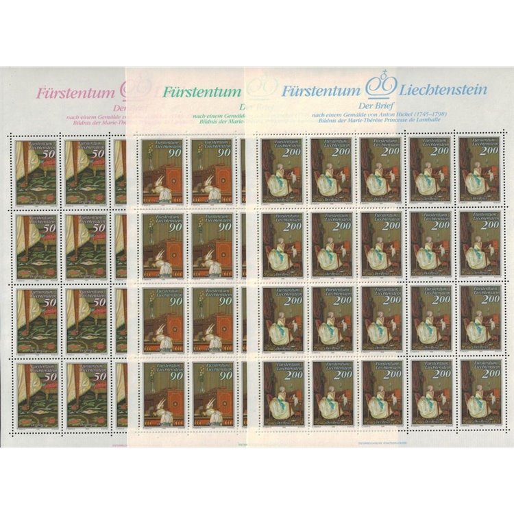 LIECHTENSTEIN 1988 The Letter, Anton Hickel 3 m/s MNH**