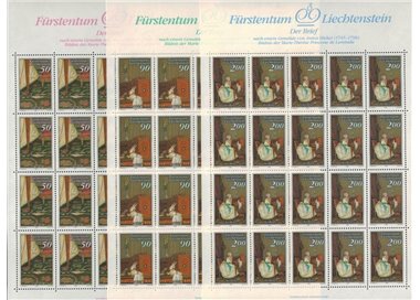 LIECHTENSTEIN 1988 La Lettera, Anton Hickel 3 MF MNH**